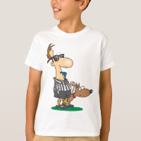 Blind Referee Blowing A Whistle T-Shirt