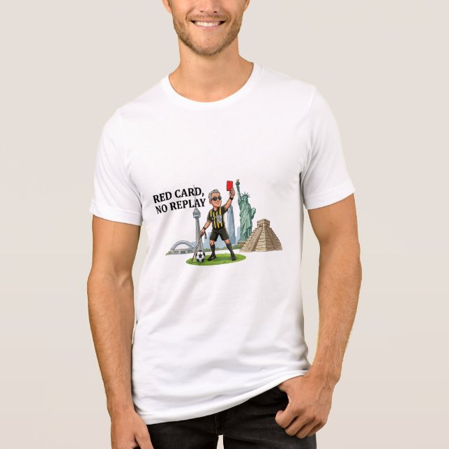 Blind Referee Red Card Tri-Blend Shirt (Front)
