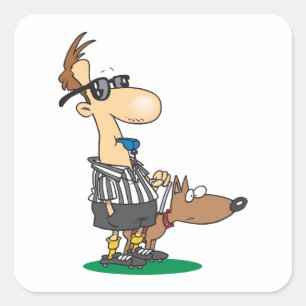 Blind Referee Square Sticker