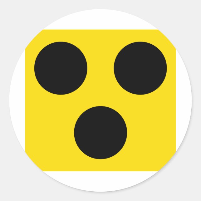 blind sign classic round sticker (Front)