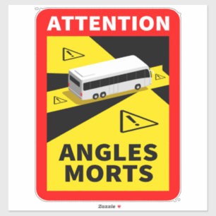 Blind Spot Angles Morts - Autocollant bus