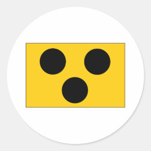 Blind Symbol Classic Round Sticker