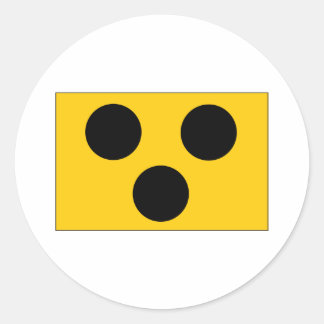 Blind Symbol Classic Round Sticker