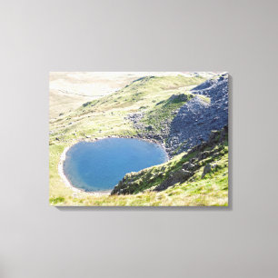 Blind Tarn Dow Crag Lake District Postcard Cushion Canvas Print
