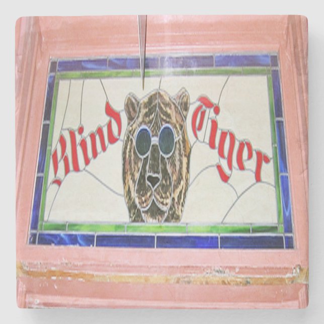 Blind Tiger Pub Charleston, SC. Stone Coaster (Front)