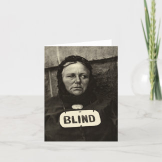 Blind Woman, New York  1917 Card