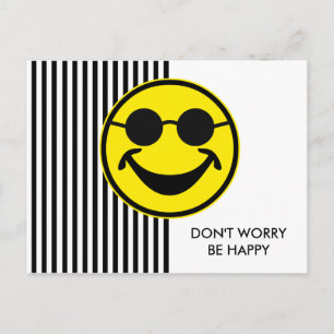 Blind yellow & stripes + your back. & idea postcard