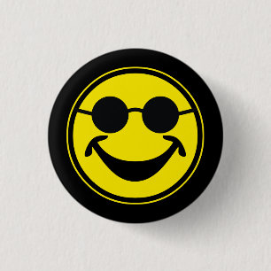 Blind yellow + your backg. & ideas 1 inch round button
