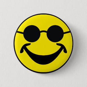 Blind yellow + your backg. & ideas 2 inch round button