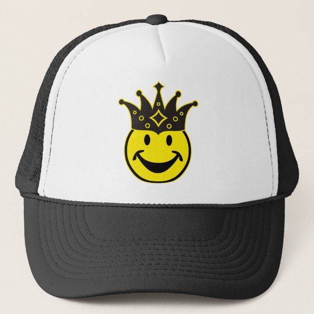Blind yellow + your backg. & ideas trucker hat (Front)