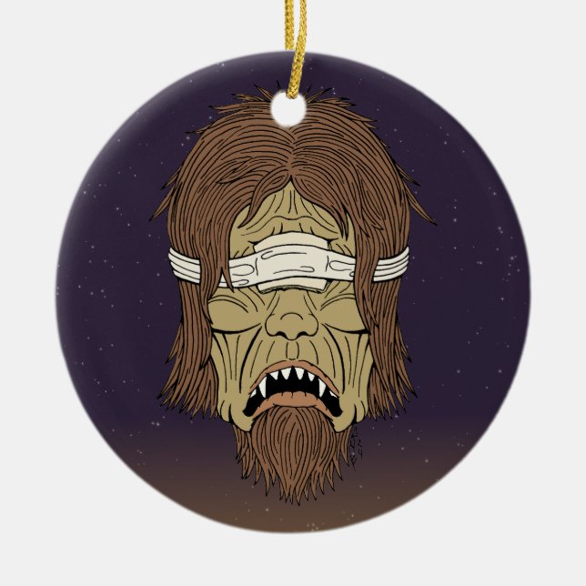Blinded Polyphemus Ceramic Ornament (Front)