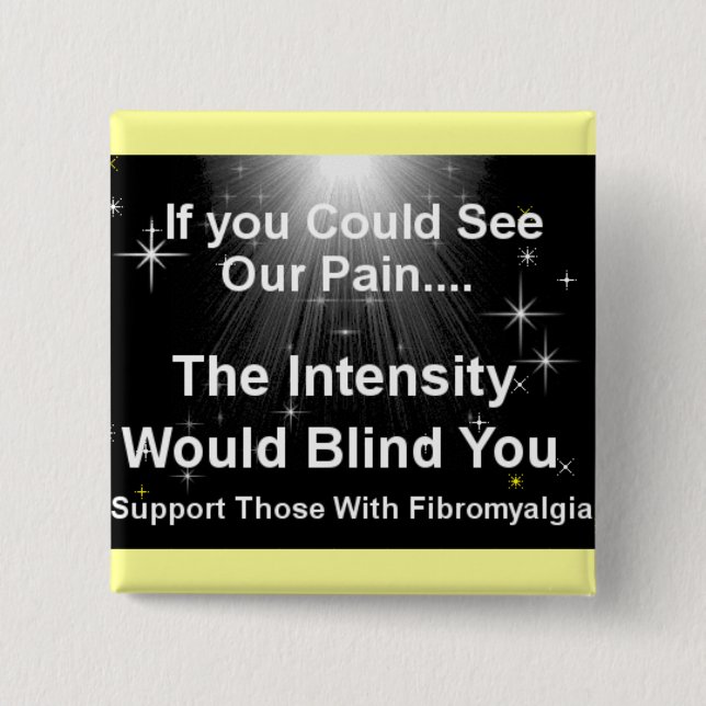 Blinding pain 2 inch square button (Front)