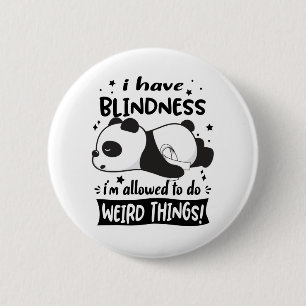 Blindness Awareness Month Ribbon Gifts 2 Inch Round Button