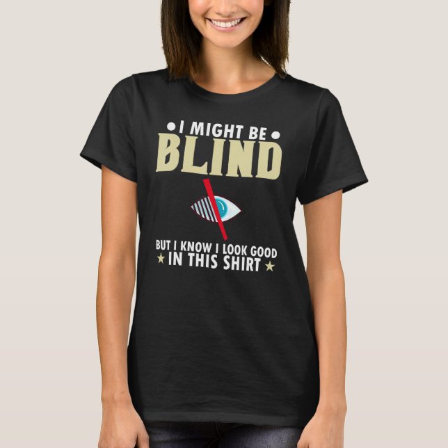 Blindness Cane Blind Walking Stick Braille 5 T-Shirt (Front)