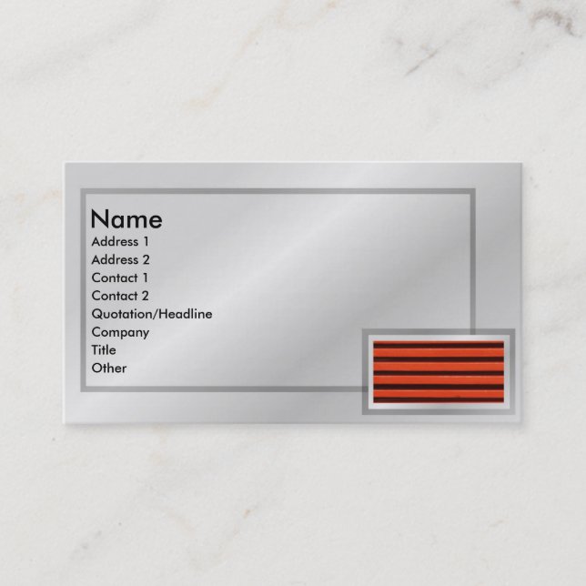 Blinds Business Card (Front)