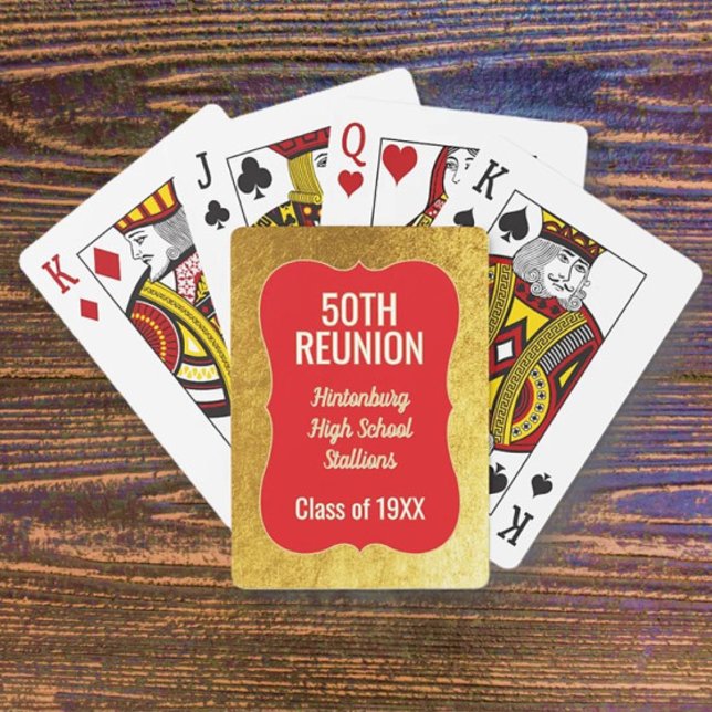 Bling! 50th Class Reunion Classic Playing Cards (Creator Uploaded)