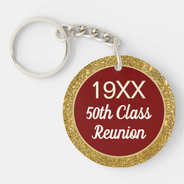 Bling!! 50th Class Reunion Keychain (Front)