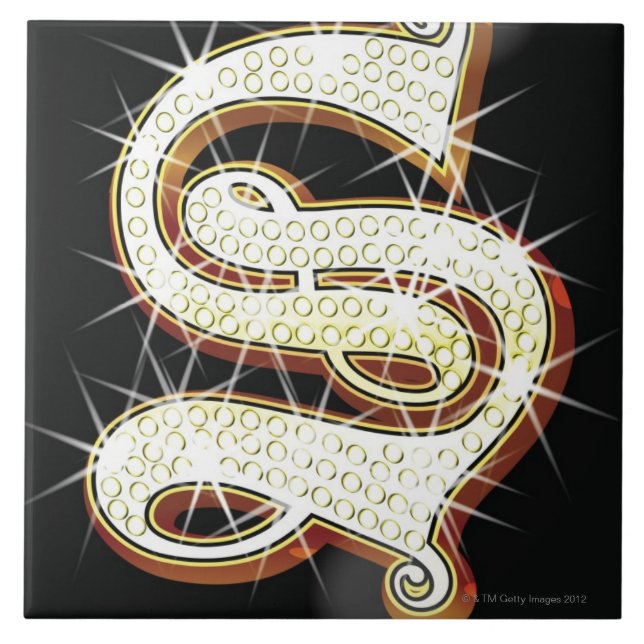 Bling alphabet S Tile (Front)