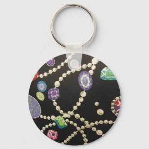 Bling and Pearls Keychain