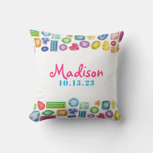 BLING BLING Gemstone Background Party Pillow