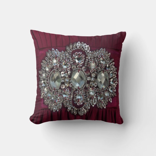 Bling! Bling! Throw Pillow (Front)