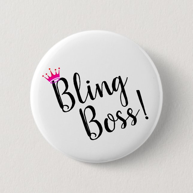 Bling Boss Button (Front)