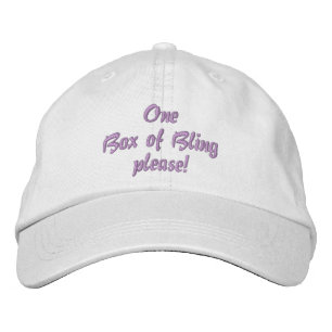 Bling Box - Jewellery Sparkly Shiny Girly Jewels Embroidered Hat