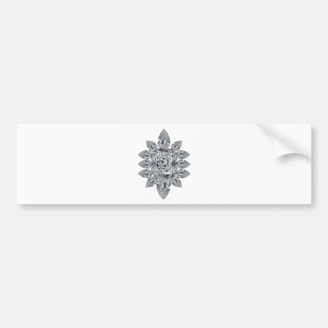 Bling Brooch Bumper Sticker (Front)