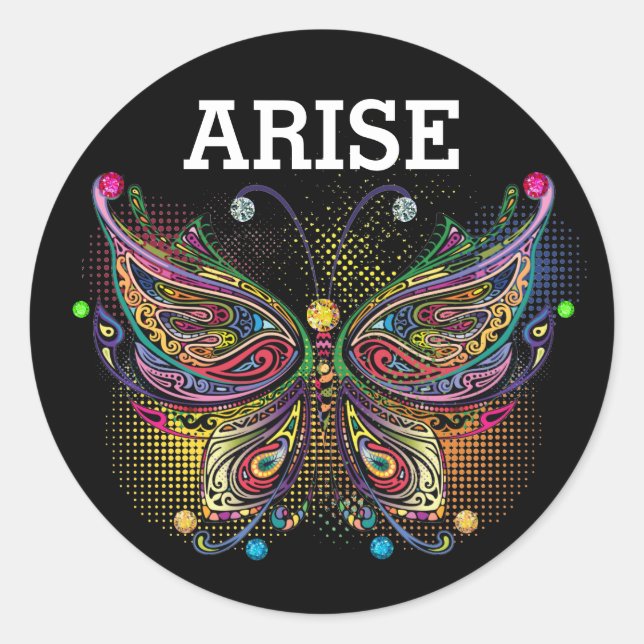 Bling Butterfly Sticker (Front)