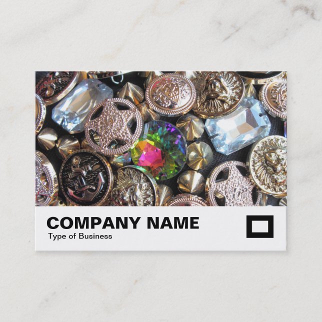 Bling Buttons Business Card (Front)