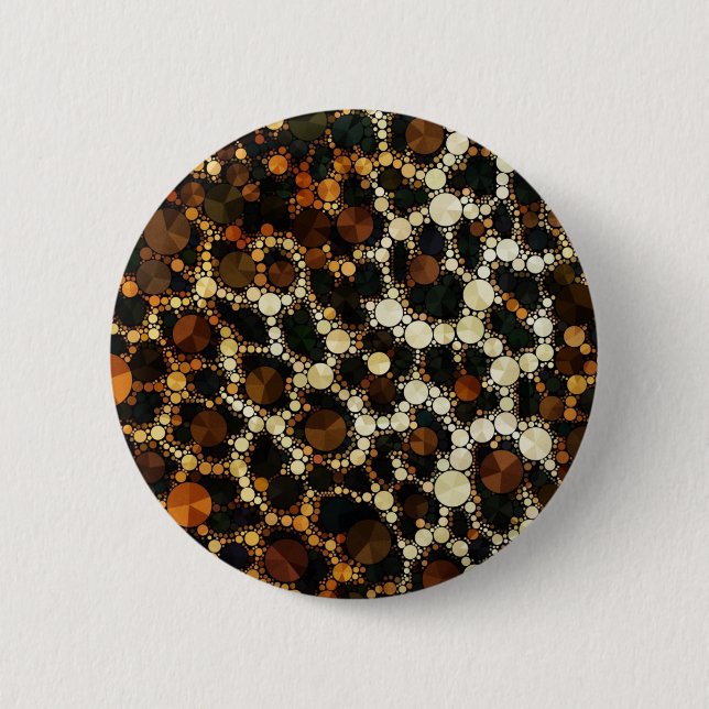 Bling Cheetah Print 2 Inch Round Button (Front)
