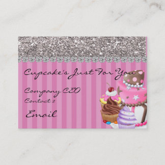 Bling Design BAKERY  Business Card Glitter TOO