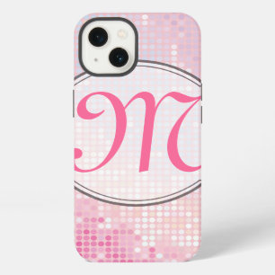 Bling Glitter Girly Pink Glitz Monogram IPAD Case