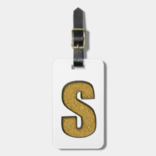 Bling Gold S Luggage Tag