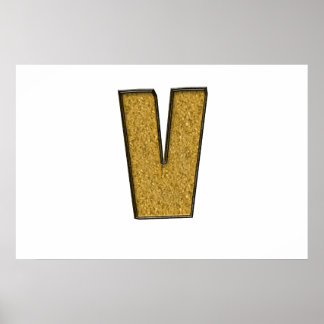 Bling Gold V Poster