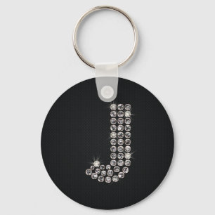 bling - J Keychain