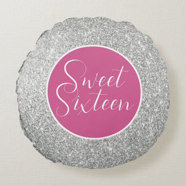 Bling Look! Sweet Sixteen Pillow (Front)