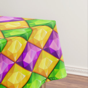 Bling Mardi Gras Table Cover Tablecloth
