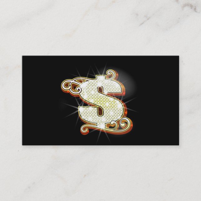 Bling Money Business Cards (Front)