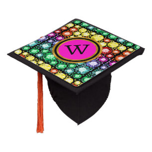 BLING Monogram Graduation Cap Topper