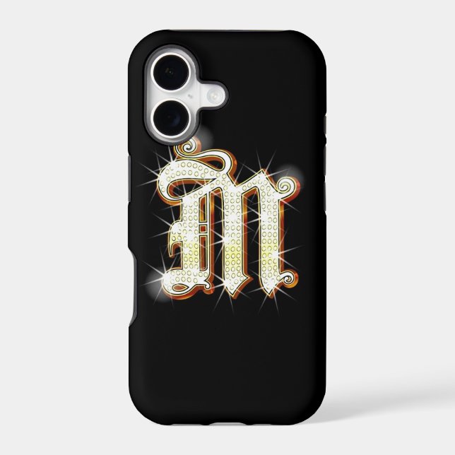 Bling Monogram M iPhone 5 Case (Back)