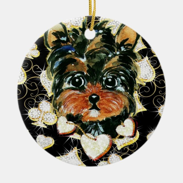BLING POO CERAMIC ORNAMENT (Front)