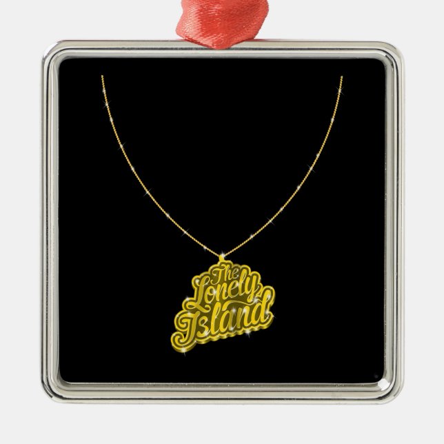 Bling Small Metal Ornament (Front)