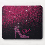 Bling Sparkle Diamond Glitter High Heels Pink Mouse Pad<br><div class="desc">Do you love Glitter? Do you love stiletto high heels? Do you love to sparkle, shine, and glimmer? If you answered yes then you will absolutely fall in love with this Bling sparkle diamond glitter leopard print mouse pad. The top is pink bling sparkle glitter. Below that is a pink...</div>