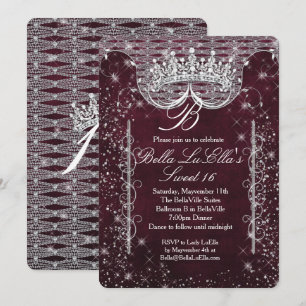 Bling Sweet 16 Invitations De Fête, Mis Quince Ano