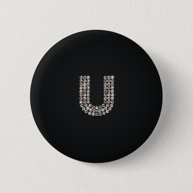 bling - U 2 Inch Round Button (Front)