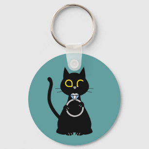BLING WINK Cute Cat Key Ring