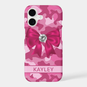 Blingy Pink Camouflage Personalized