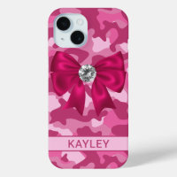 Blingy Pink Camouflage Personalized