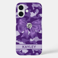 Blingy Purple Camouflage Personalized